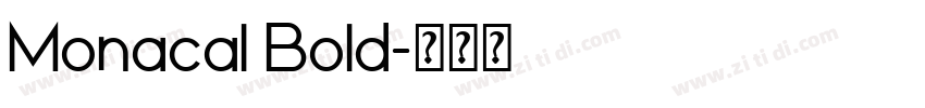 Monacal Bold字体转换